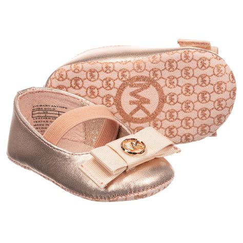 michael kors rose gold baby shoes|Michael Kors boots gold heel.